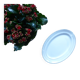 Plat de service ovale en porcelaine de St Amand