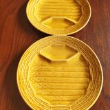 2 Sarreguemines asparagus plates