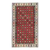 Serbian Kilim Rug, Handwoven Wool Flatweave Carpet, Folk Art 245x150 cm