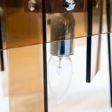 Lampes en verre orange six ampoules