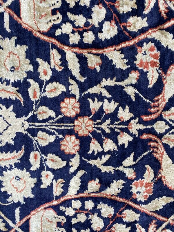 Vintage Sino Hereke silk rug 94x154 cm