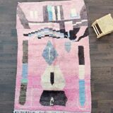 Vintage Berber carpet pink boujad 150 X 240 cm