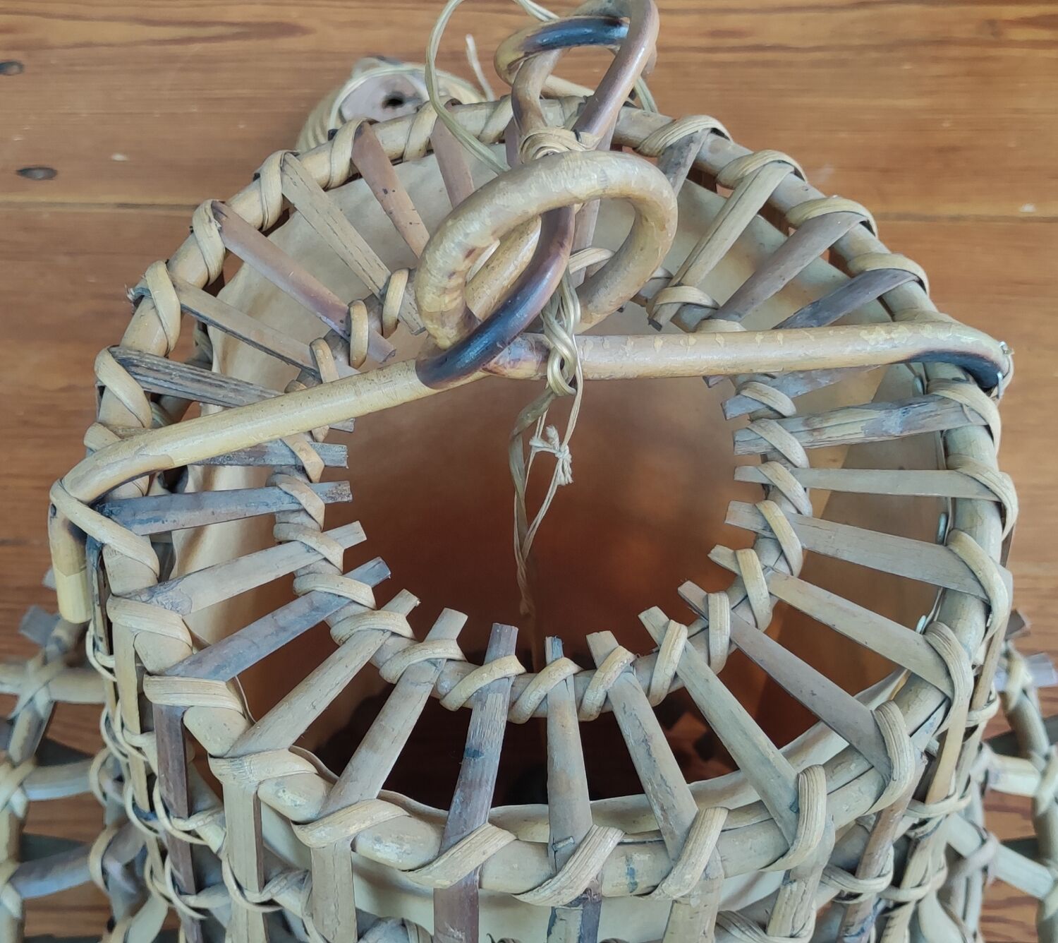 Large rattan suspension in the 1960s