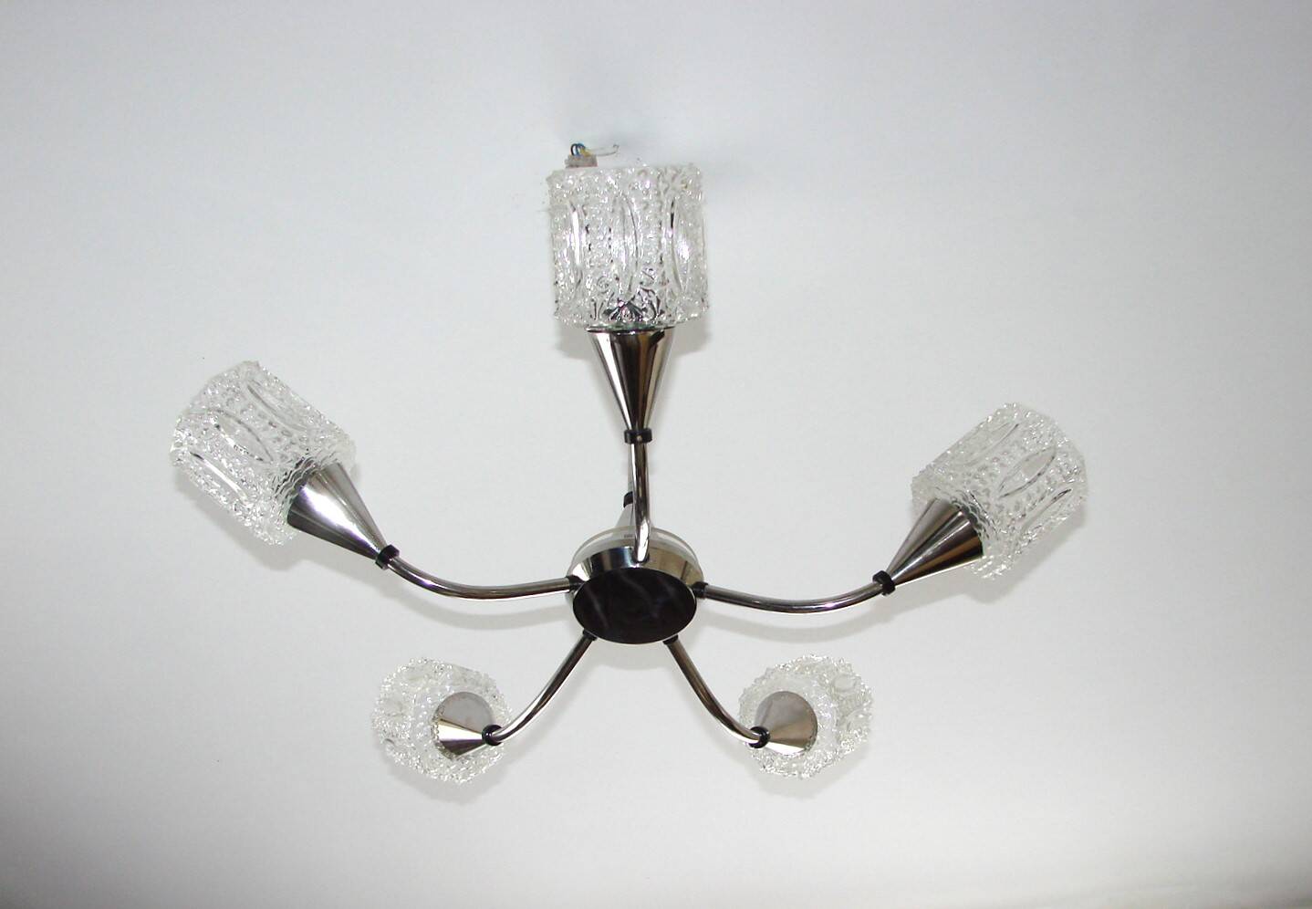 Brass chandelier, Modern 1970s
