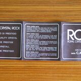 Set of 6 RCR Royal Cristal Rock glasses, Victoria model