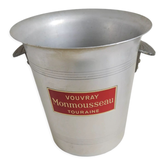 Vintage champagne bucket Vouvray Monmousseau Touraine made in France aluminum