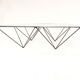 Table low vintage 60s/70s design steel wire