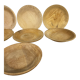 Serie de 7 assiettes en bois