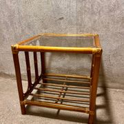 Vintage rattan coffee table