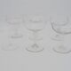 Lot 6 cups champagne mismatched