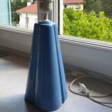 Blue Art Deco style lamp base.