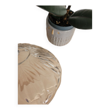 Chiseled glass cup
