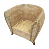 Vintage gondola chair in rattan