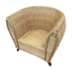 Vintage gondola chair in rattan