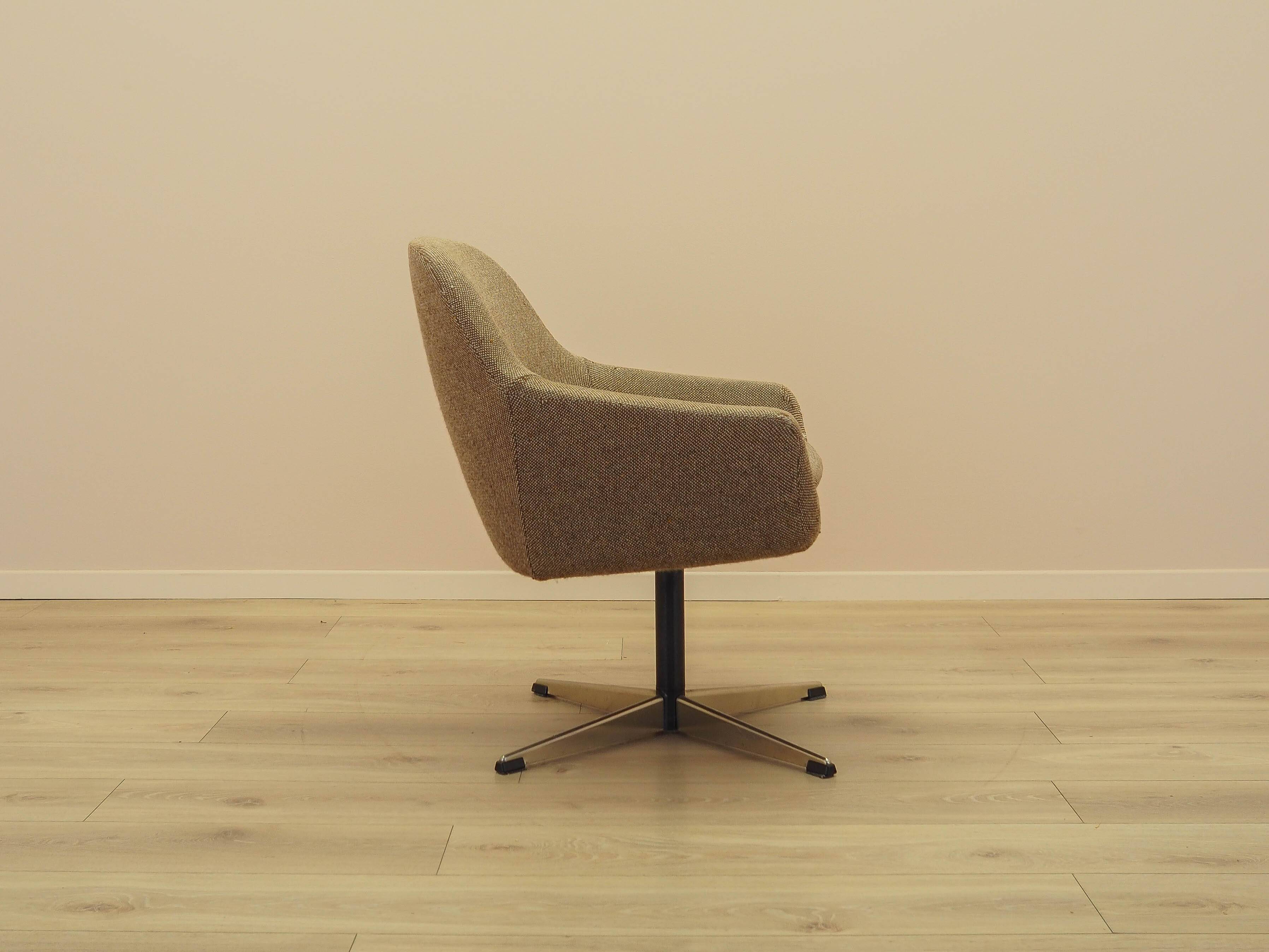 Brown armchair, Danish design, 1970s, production: Denmark