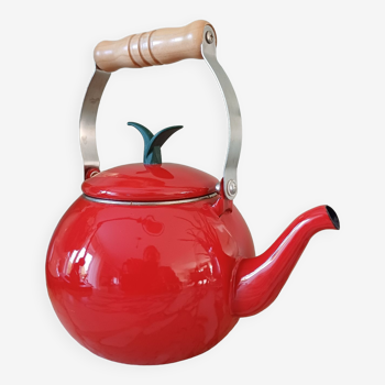 Enameled teapot