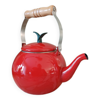 Enameled teapot