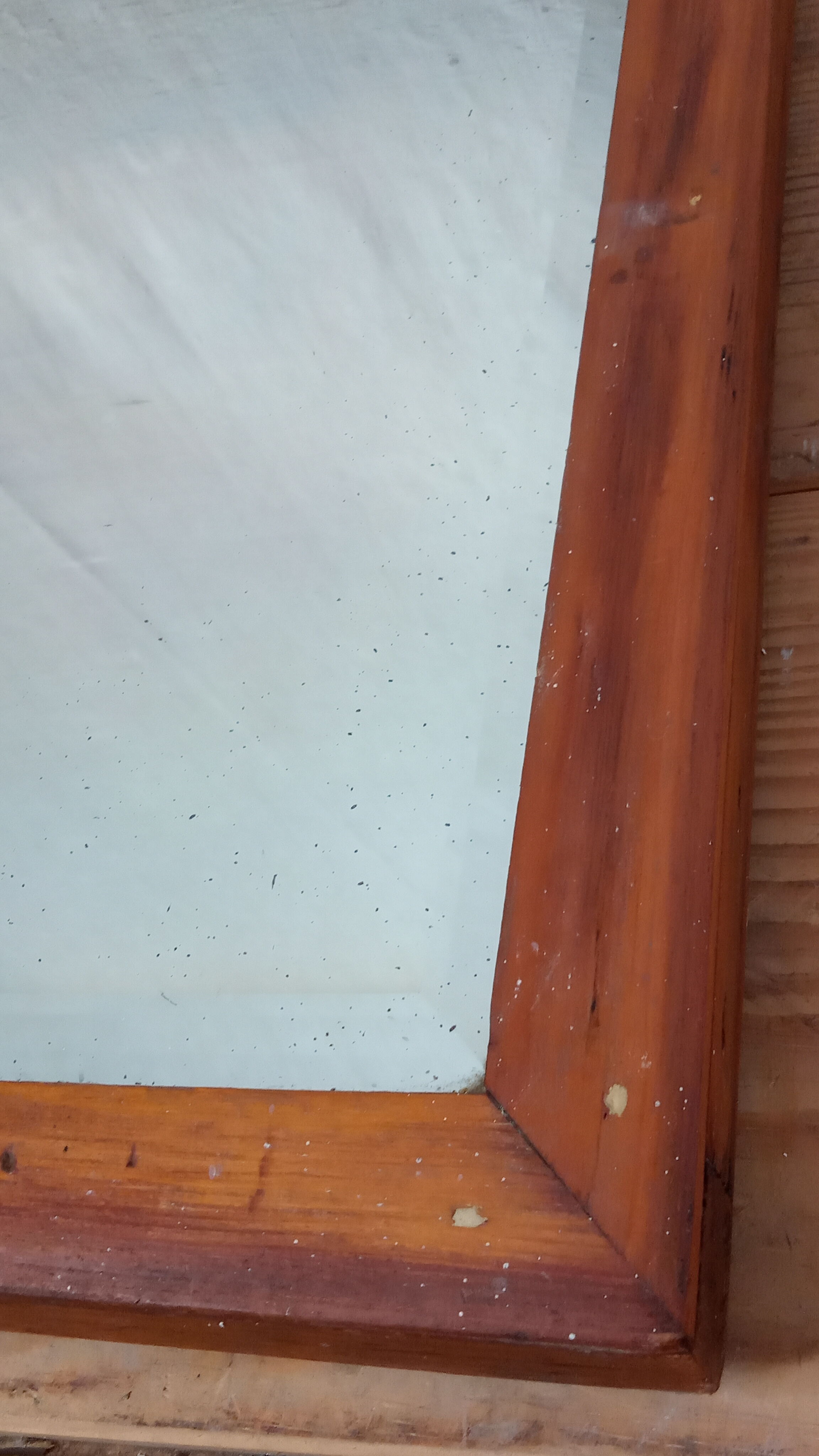 Miroir biseauté ancien 56×42 cm