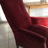 Velvet armchair