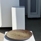 Indonesian green ceramic dish D:26.5