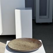 Plat en céramique vert indonésien D:26,5