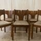 Set of 6 chairs - mobilgirgi - italy - 1960