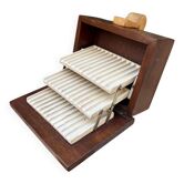 Distributeur de cigarettes en bois Art Déco Boîte à cigarettes années 1930