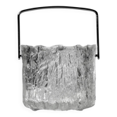 Tapio Wirkkala Textured Ice Glass Bucket, 1970s, Finland