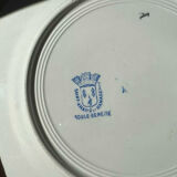 Set of 8 Terre de Fer Saint Amand & Hamage Snowball plates