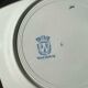 Suite de 8 assiettes Terre de Fer Saint Amand & Hamage Boule de neige