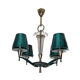 Chandelier of the end of the era art deco design 1940s