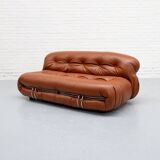 Soriana Two-seater Sofa by Afra & Tobia Scarpa for Cassina 1970s