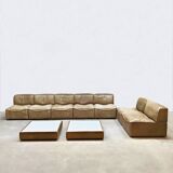 Vintage design leather modular sofa De Sede DS-15