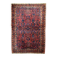 Handmade antique Persian Sarouk rug 94cm x 167cm 1910s
