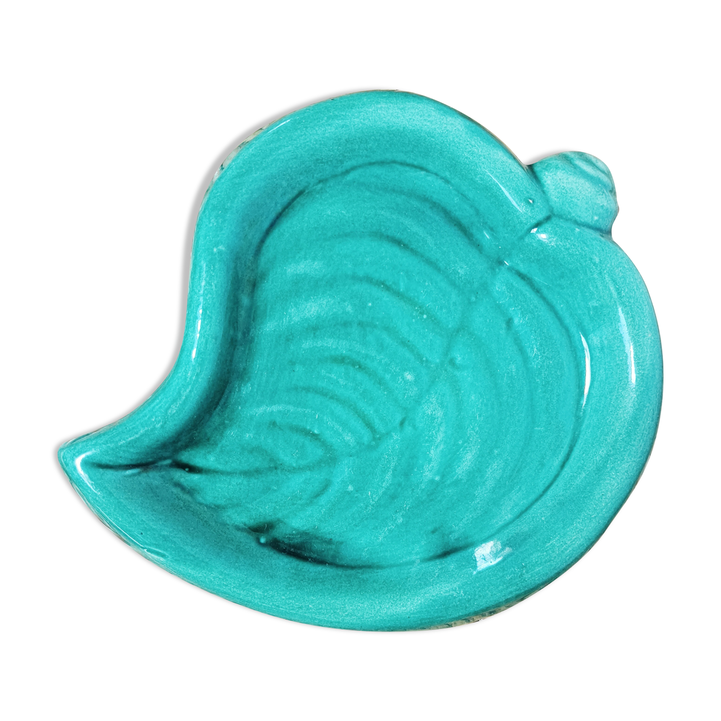 Vallauris green leaf bowl, empty pocket