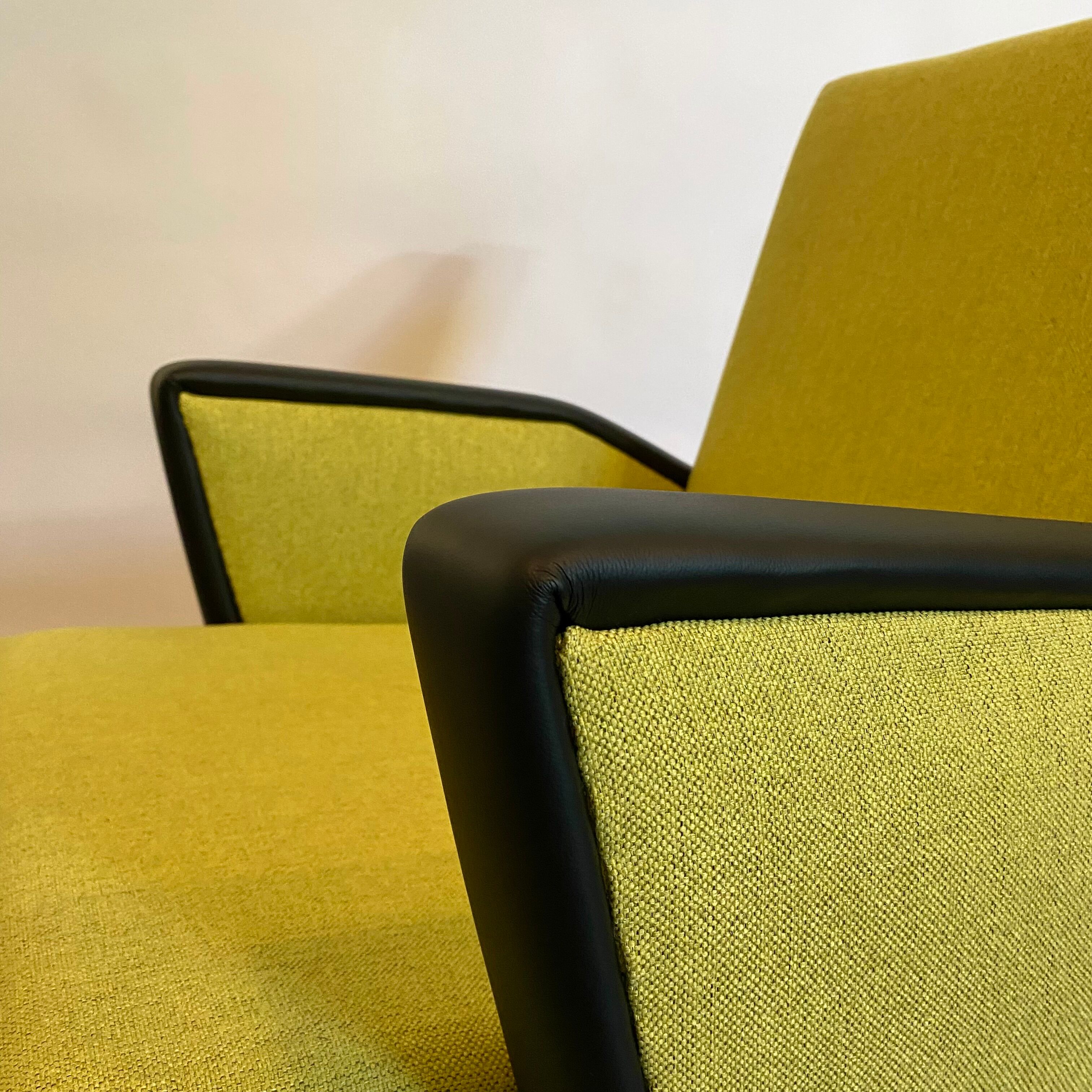 Vintage set Space Age sofa and two chairs for Drevopodnik Brno