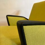 Vintage set Space Age sofa and two chairs for Drevopodnik Brno