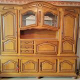 Armoire living chêne massif