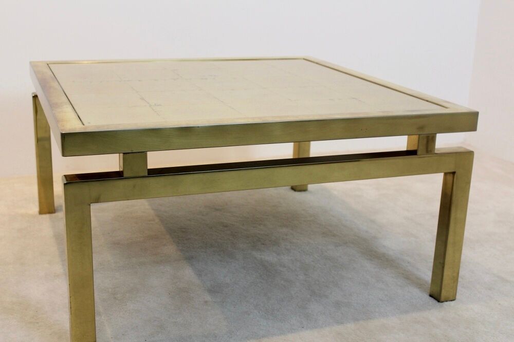 Table low gold etched