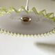 Suspension coupelle blanc vert