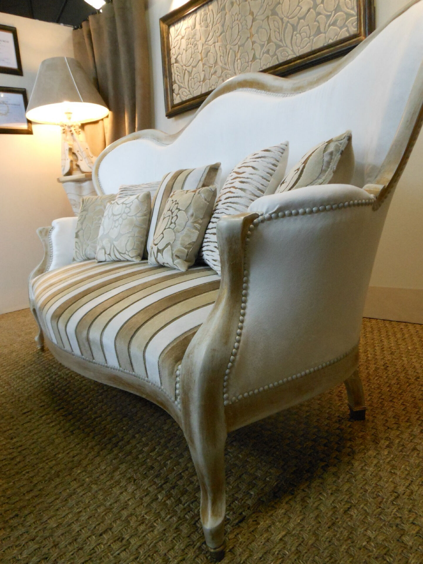 Louis-Philippe canapé with 3 cushions