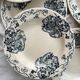 8 ironstone soup plates "Les Violettes" Salins