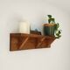 Handcrafted wall shelf in solid fir.