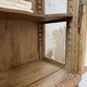 19th-century English pine display cabinet