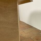 High table or pedestal table in travertine