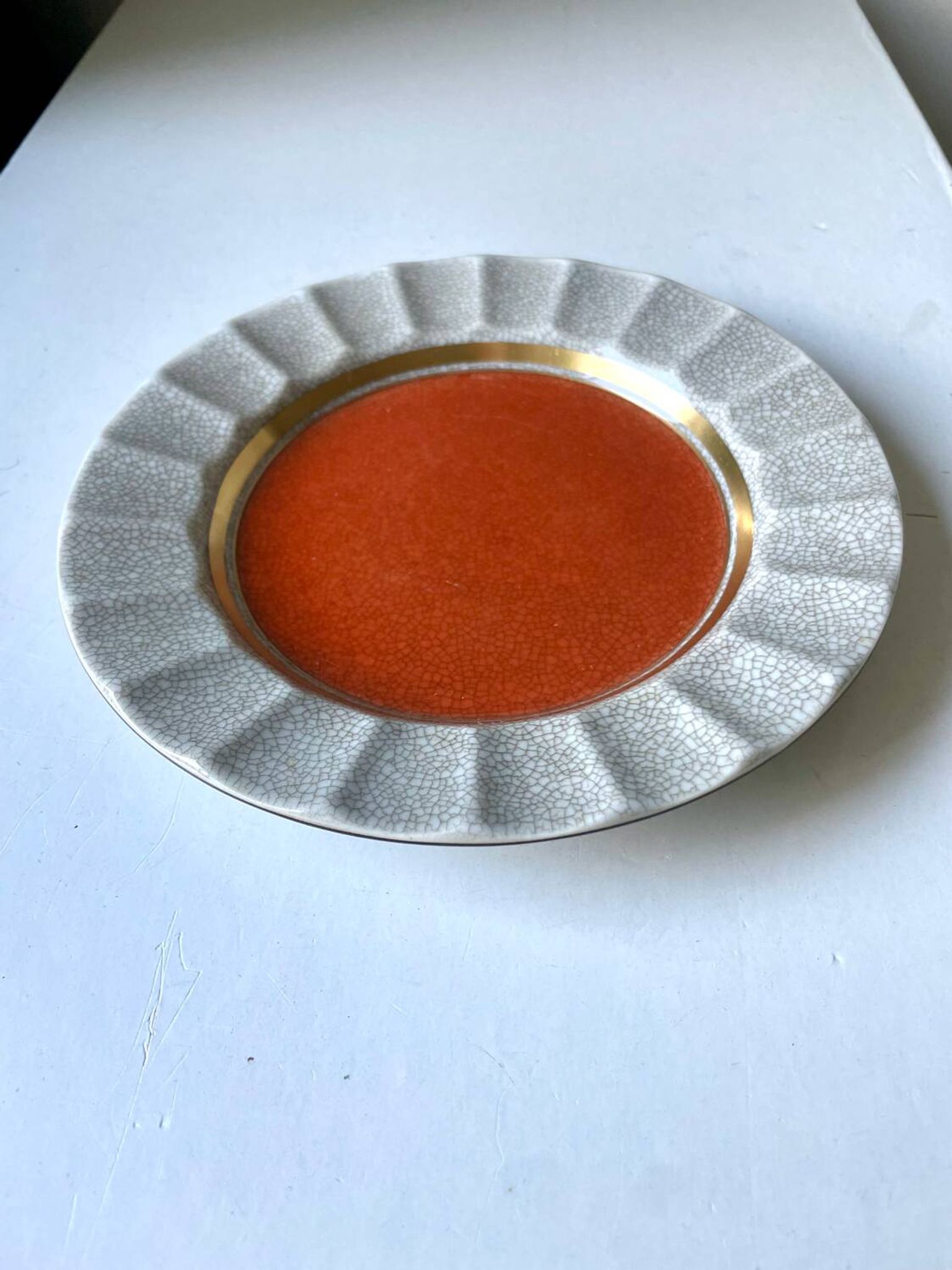 Vide poche en porcelaine craquelée Royal Copenhagen par Thorkild Olsen