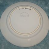 Quimper HB plate decorated with flowers