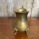 Ancien pichet crémier en laiton art de la table cuisine vintage