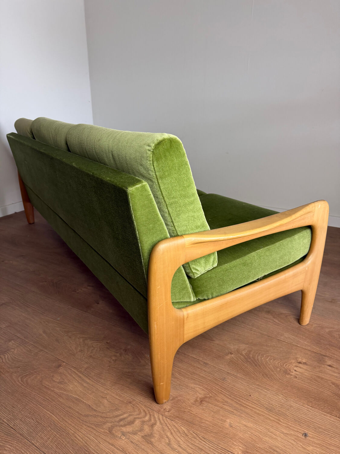 Vintage 3-seater convertible sofa – Eugen Schmidt / Soloform style