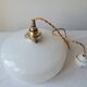 Suspension en opaline blanche